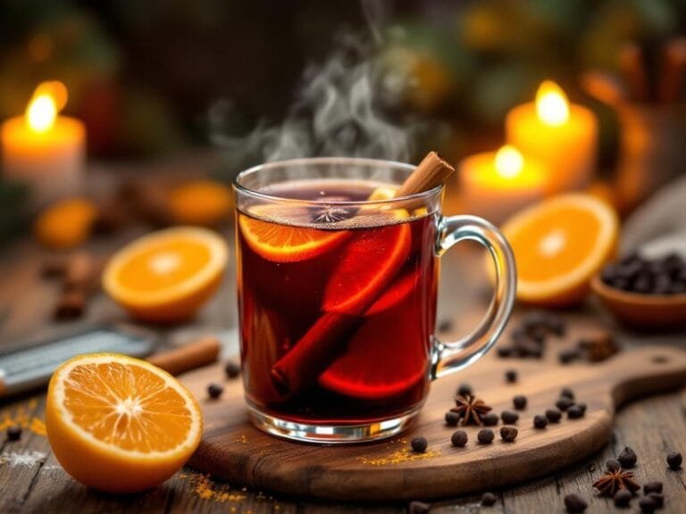 Cozy Holiday Mulled Wine with Citrus and Cloves Recipe