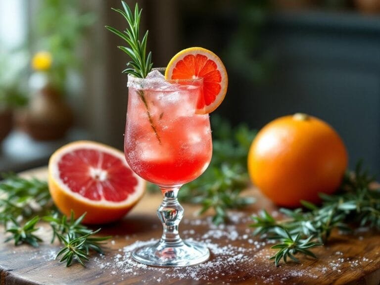 Rosemary Grapefruit Holiday Mocktail Recipe for Festive Gatherings