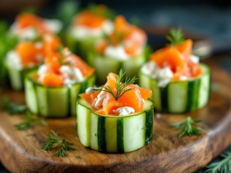 Smoked Salmon Dill Cucumber Cups Easy Flavorful Appetizer Recipe