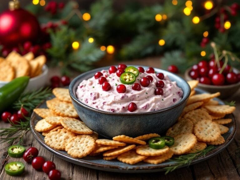 Cranberry Jalapeño Cream Cheese Dip Recipe for Holiday Entertaining