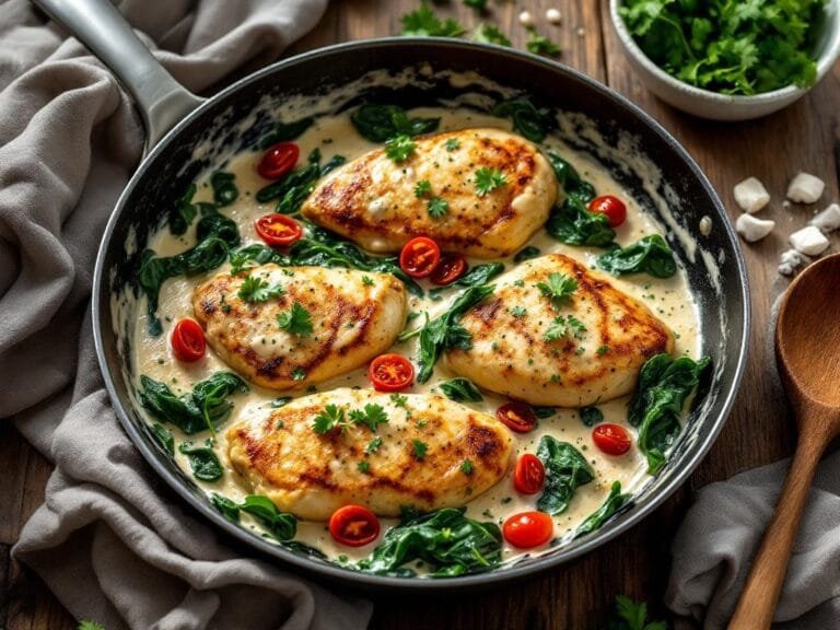 Creamy Tuscan Chicken Skillet Recipe for Easy Flavorful Dinner
