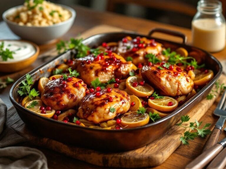 Pomegranate Molasses Roasted Chicken Recipe for Bold Flavor
