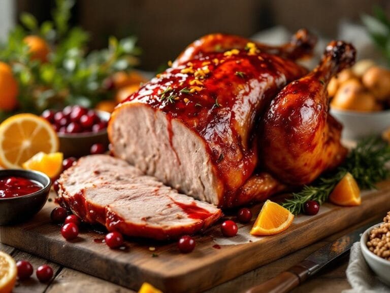 Cranberry Orange Glazed Duck Recipe for Holiday Feasts