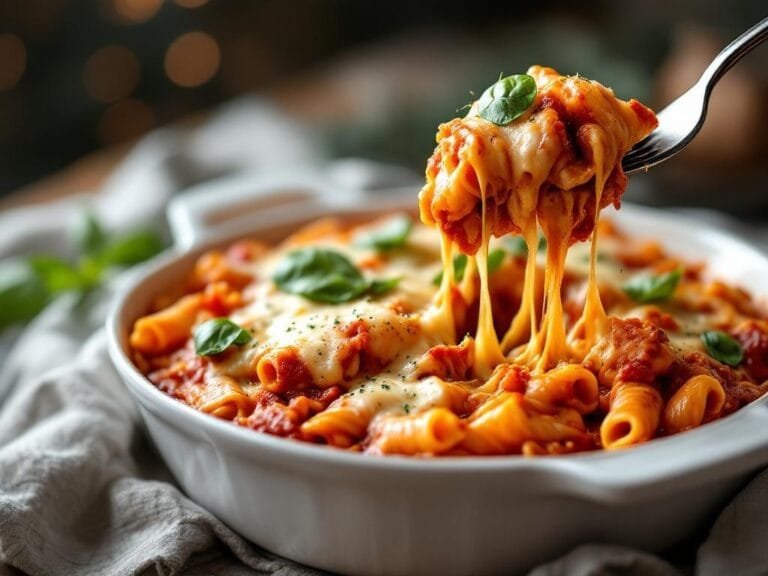 Three Cheese Holiday Baked Ziti Recipe for Festive Gatherings