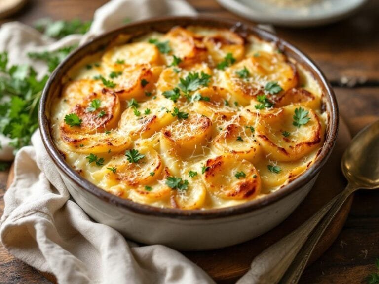 Creamy Parmesan Herb Scalloped Potatoes Recipe
