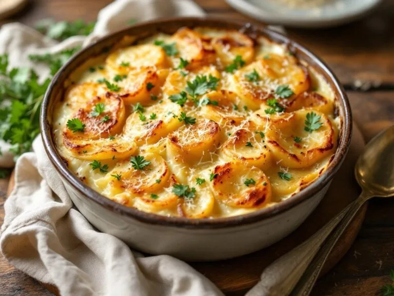 Creamy Parmesan Herb Scalloped Potatoes Recipe