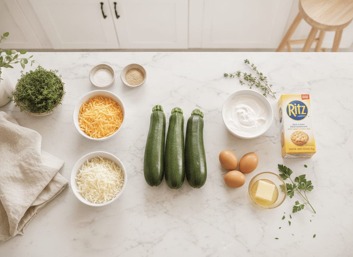 Cheesy Zucchini Casserole: The Ultimate Summer Comfort Food ingredients