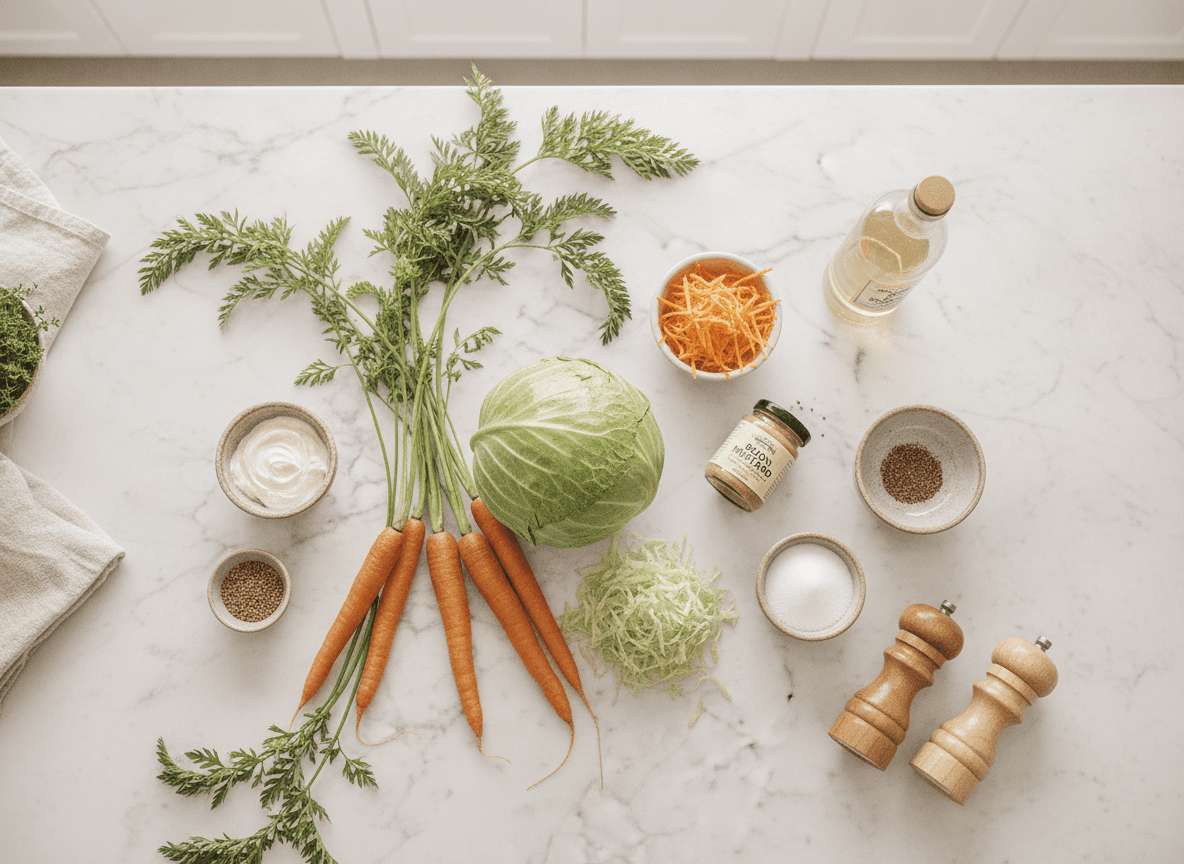 Classic Creamy Coleslaw: The Perfect Side Dish for Every Occasion ingredients