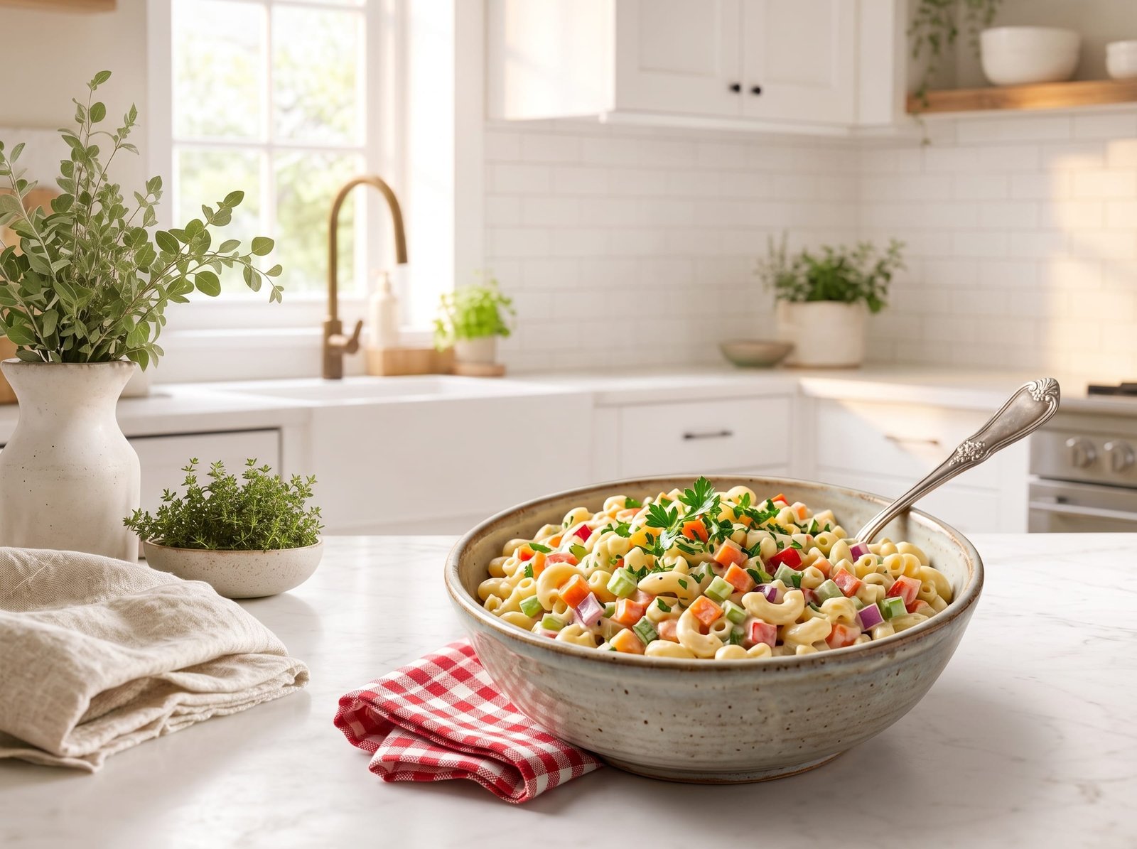 Classic Macaroni Salad: The Perfect Potluck Side Dish