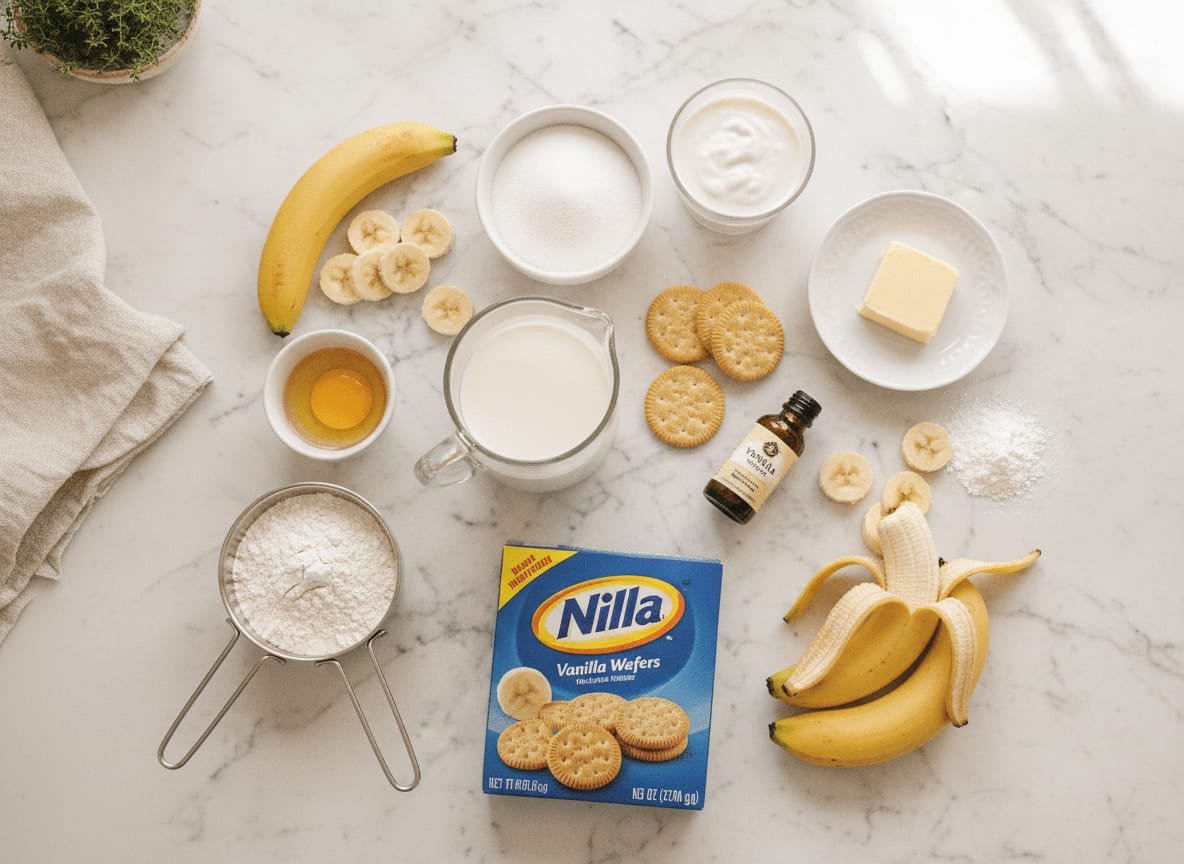 Classic Southern Banana Pudding: A Timeless Dessert Recipe ingredients