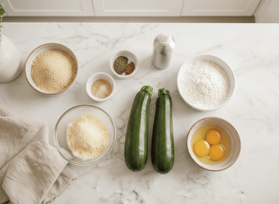Crispy Air Fryer Zucchini: The Perfect Healthy Snack in 15 Minutes ingredients