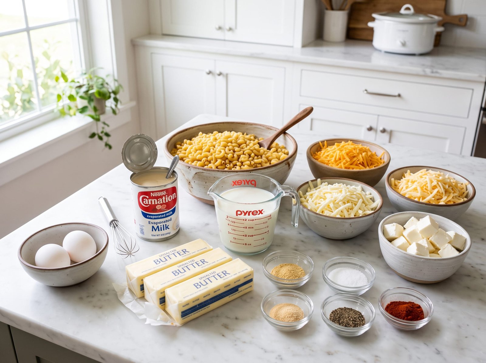 Crockpot Mac and Cheese: The Creamiest Comfort Food Ever ingredients