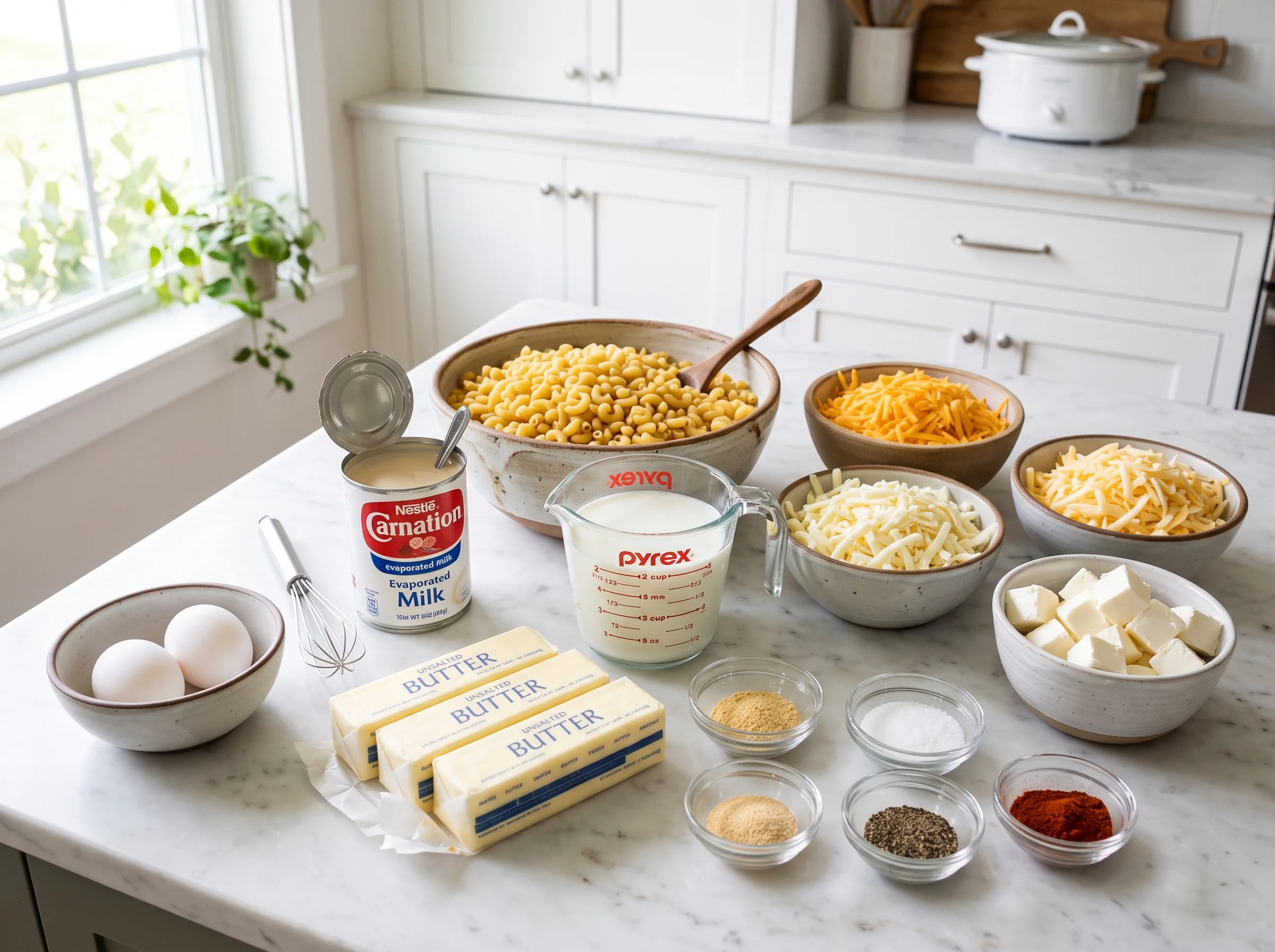 Crockpot Mac and Cheese: The Creamiest Comfort Food Ever ingredients