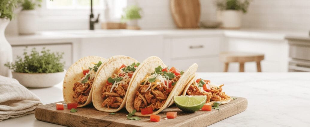 Easy Crockpot Chicken Tacos – The Ultimate Set-It-And-Forget-It Dinner