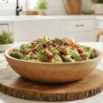 Fresh and Crunchy Broccoli Salad with Bacon and Cranberries