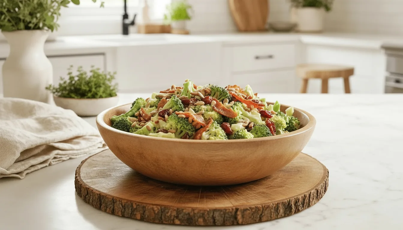 Broccoli Salad with Bacon and Cranberries