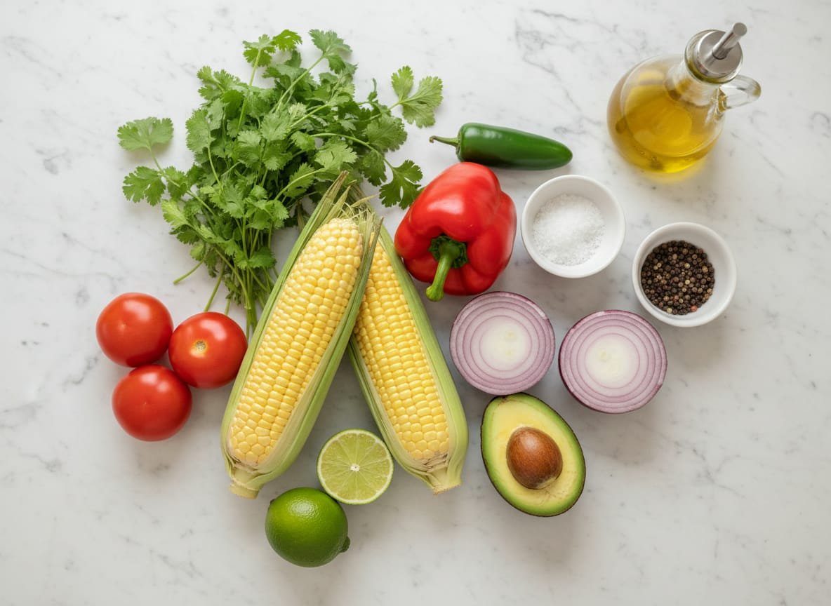 Fresh Corn Salsa – A Vibrant Summer Side Dish ingredients