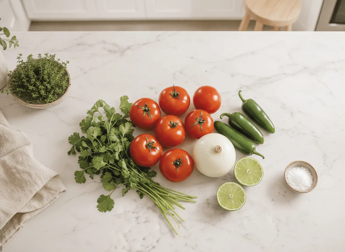 Fresh Homemade Pico de Gallo: A Vibrant Mexican Salsa Recipe ingredients
