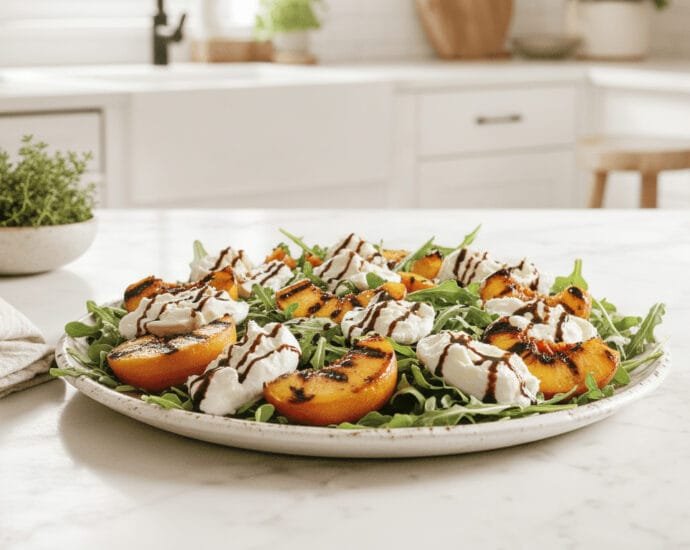 Grilled Peach and Burrata Salad: A Taste of Summer Perfection