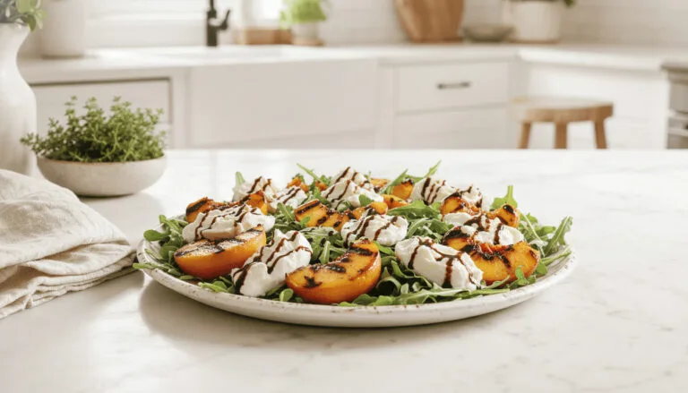 Grilled Peach and Burrata Salad: A Taste of Summer Perfection