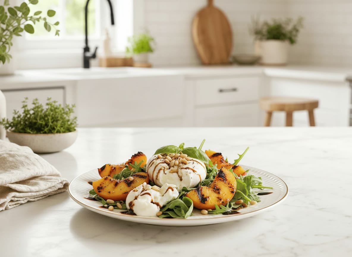 Grilled Peach and Burrata Salad: A Taste of Summer Perfection