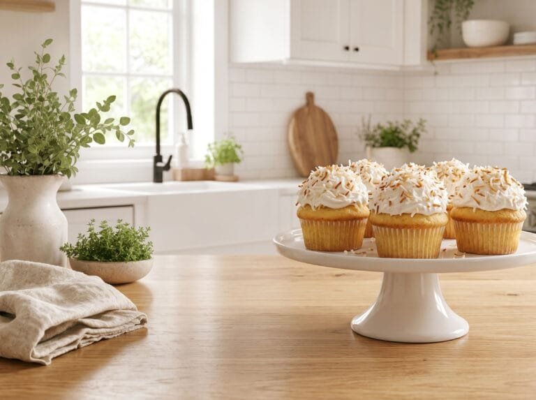 Coconut Snowball Cupcakes (Toasted Coconut Buttercream)