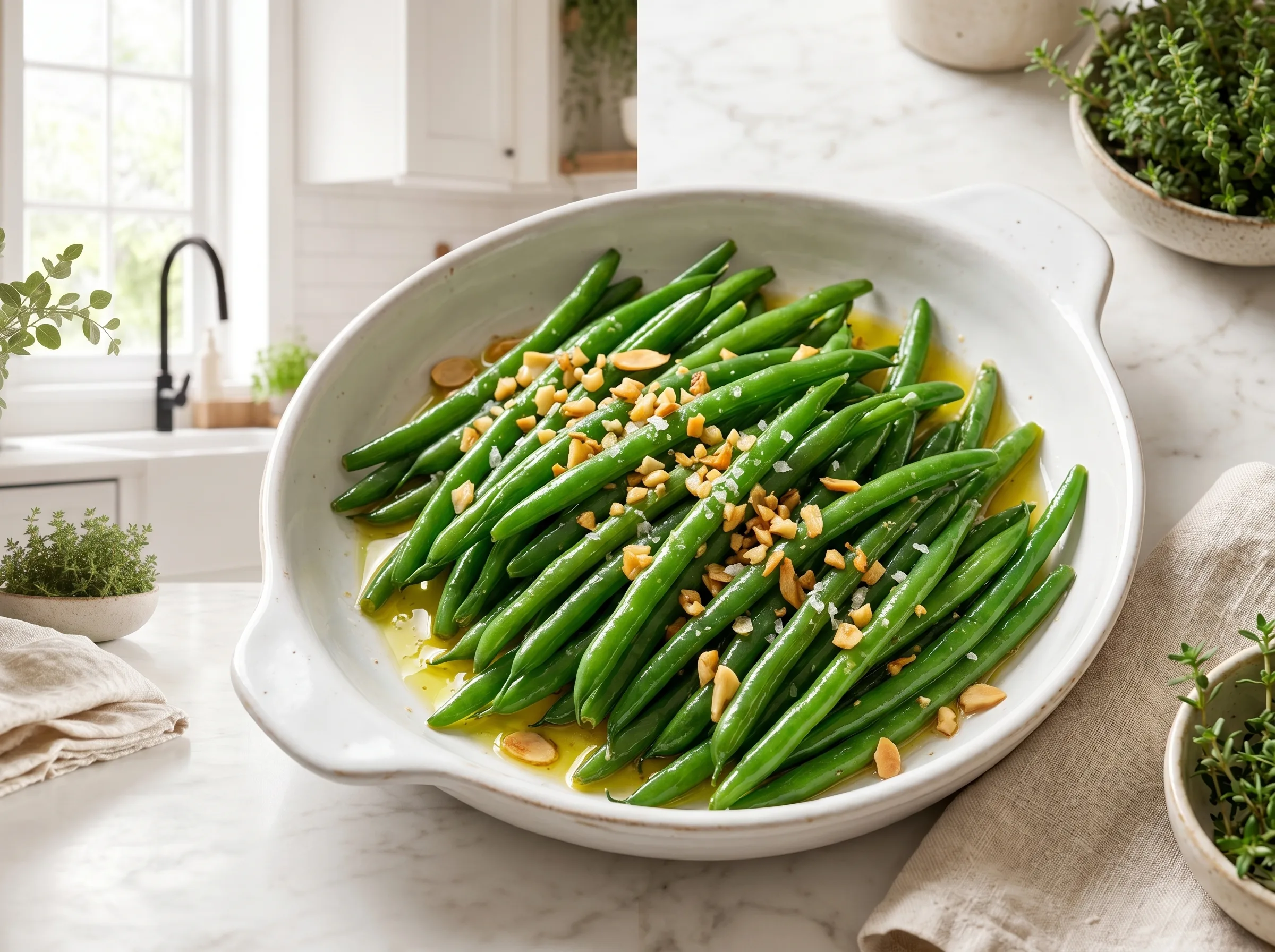 Instant Pot Garlic Green Beans