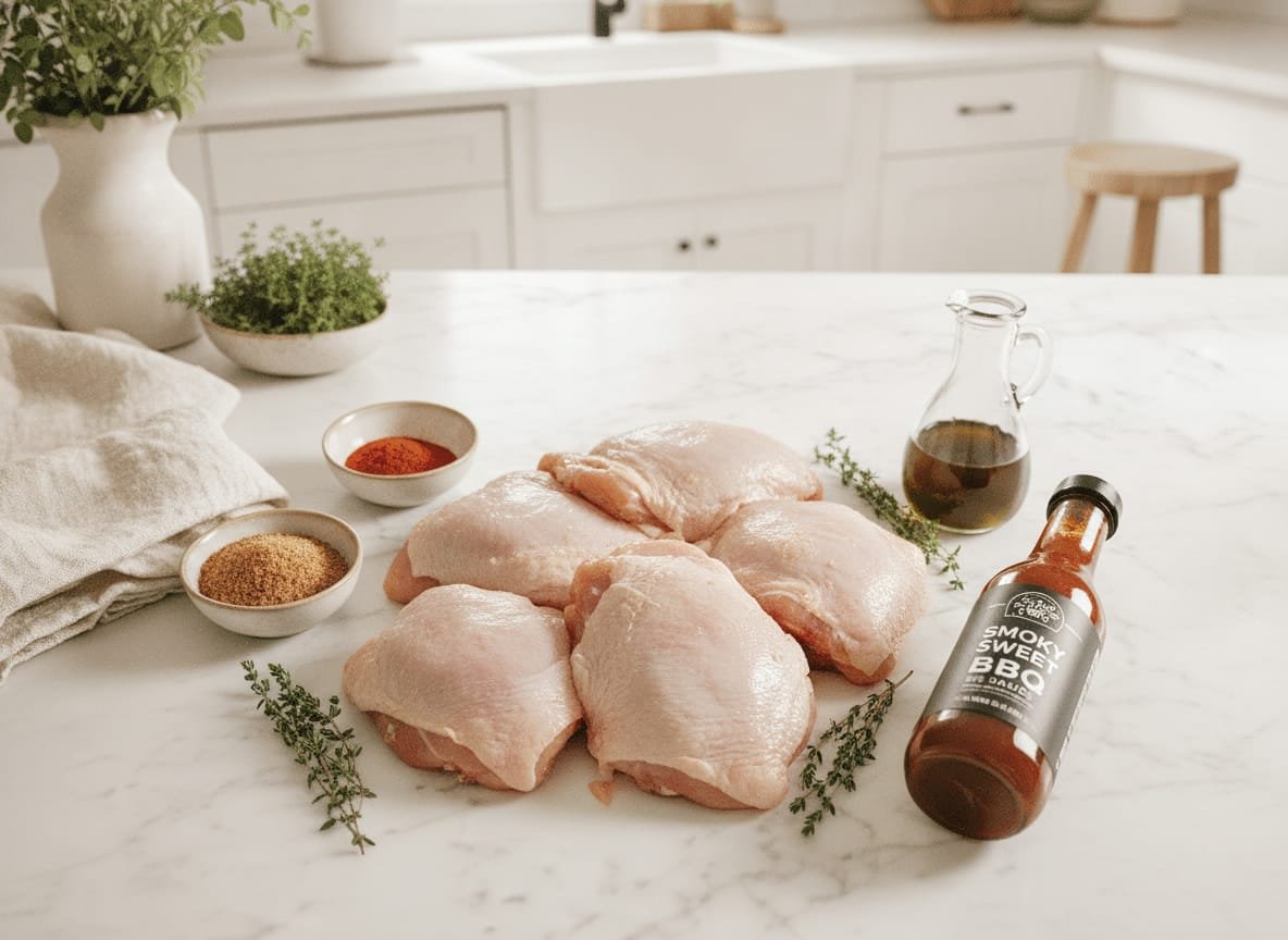 Juicy BBQ Chicken Thighs – The Ultimate Grilled Chicken Recipe ingredients