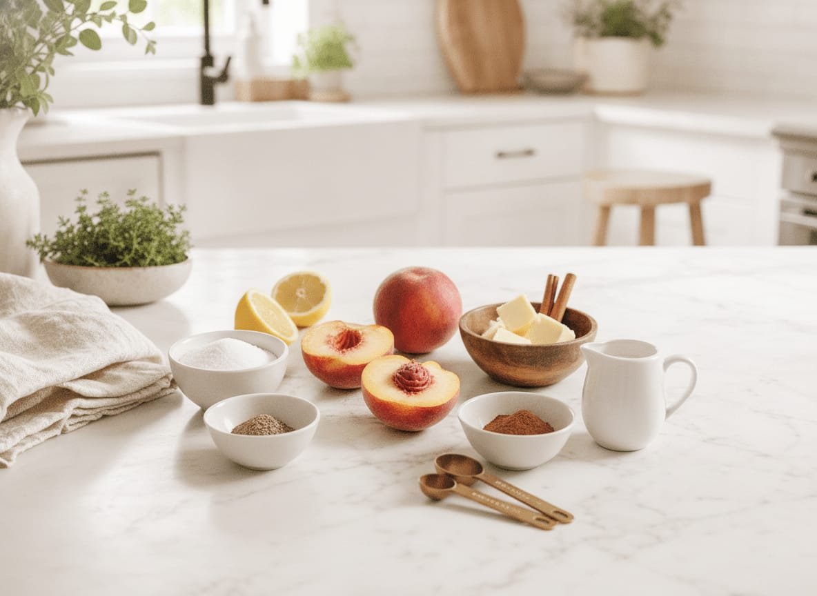 Old-Fashioned Peach Cobbler: A Timeless Summer Dessert ingredients