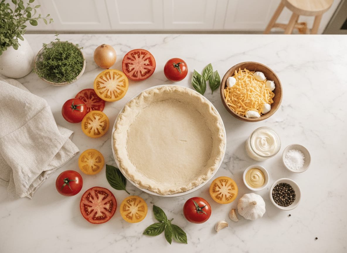 Southern Tomato Pie: A Summertime Classic That'll Steal Your Heart ingredients