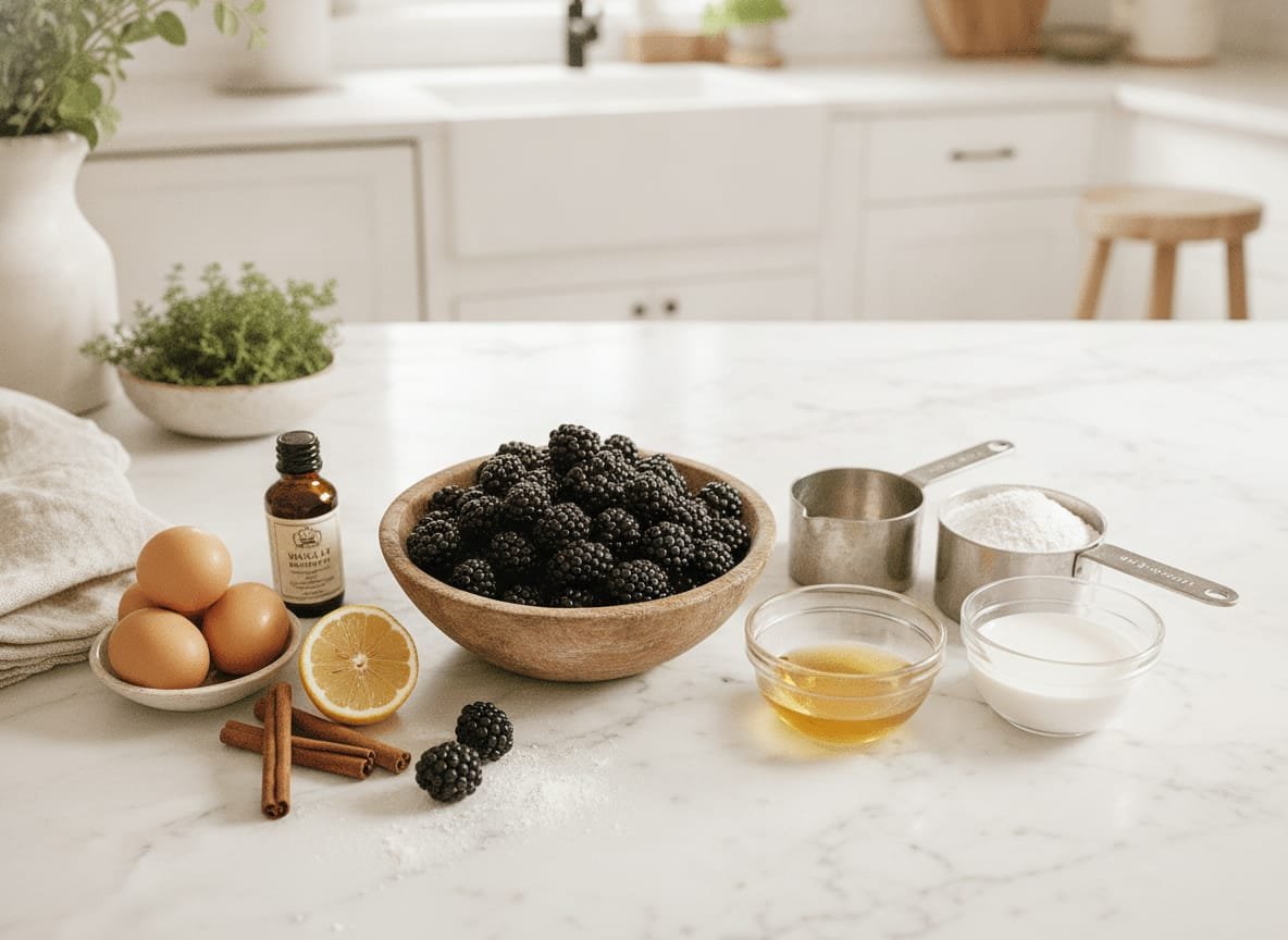 The Best Blackberry Cobbler Recipe: A Southern Classic Made Easy ingredients