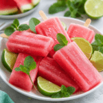 Watermelon Lime Popsicles