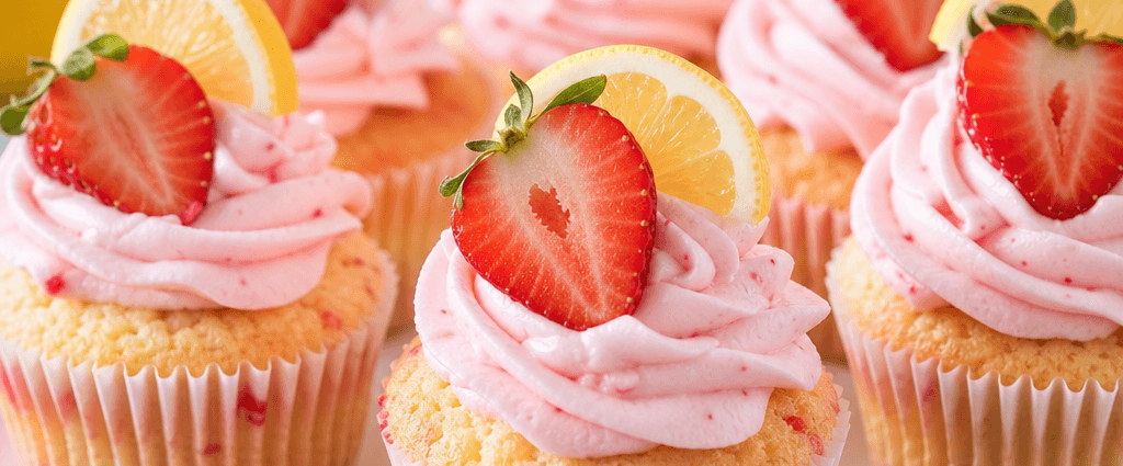 Strawberry Lemonade Cupcakes
