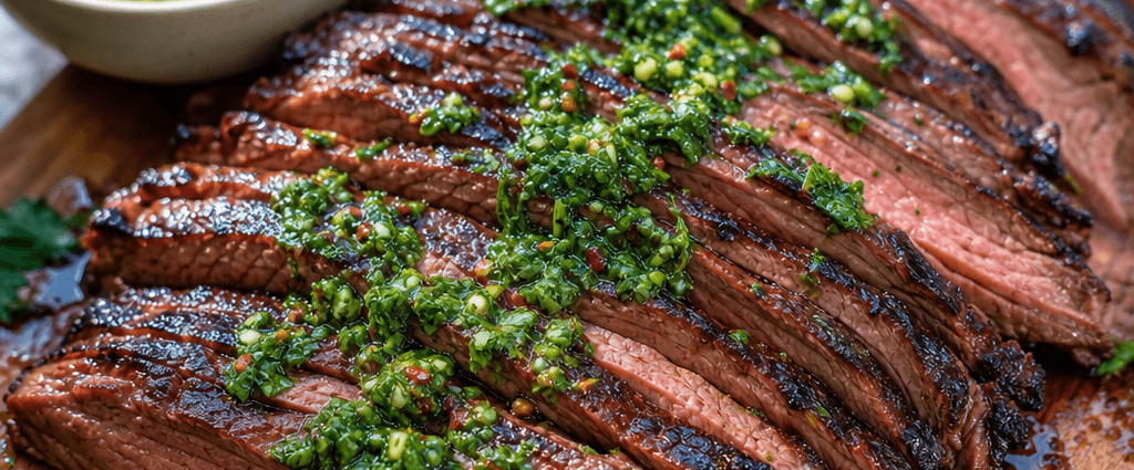 Grilled Flank Steak with Chimichurri