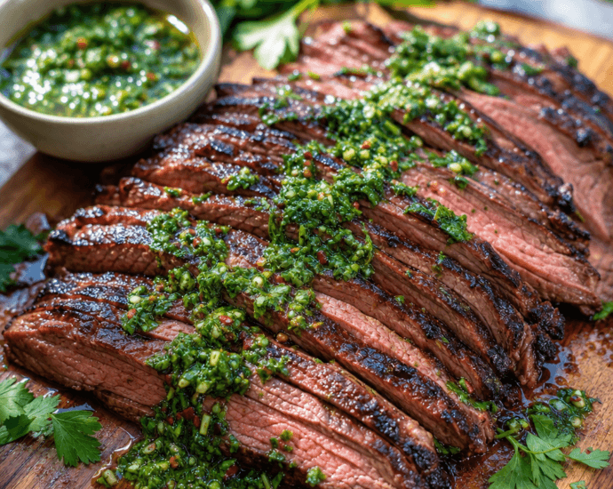 Grilled Flank Steak with Chimichurri