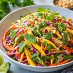 Thai Mango Salad with Peanut Dressing