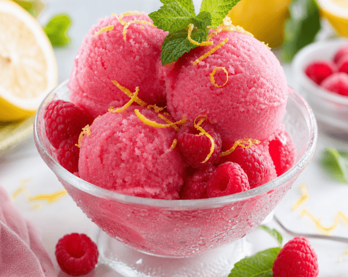 Raspberry Lemonade Sorbet