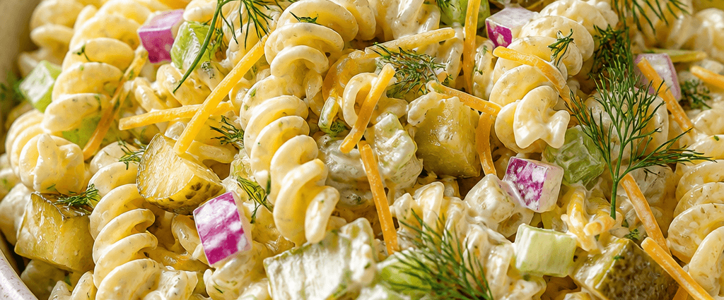 Dill Pickle Pasta Salad