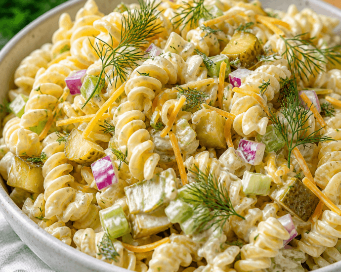 Dill Pickle Pasta Salad