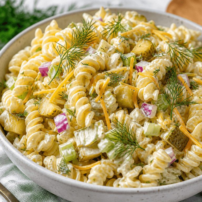 Dill Pickle Pasta Salad