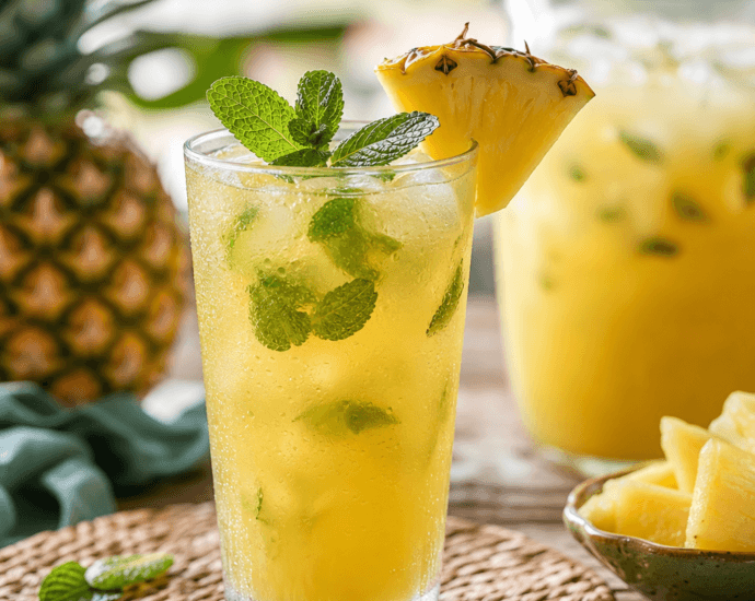 Pineapple Mint Agua Fresca