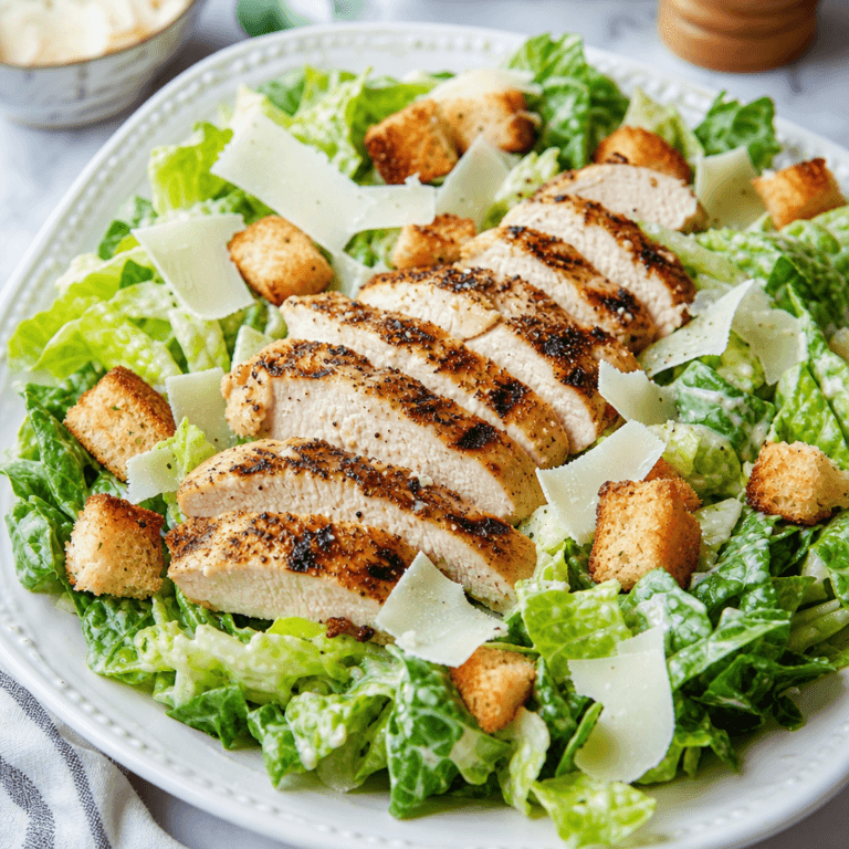 Grilled Chicken Caesar Salad (Easy 27-Minute Recipe)