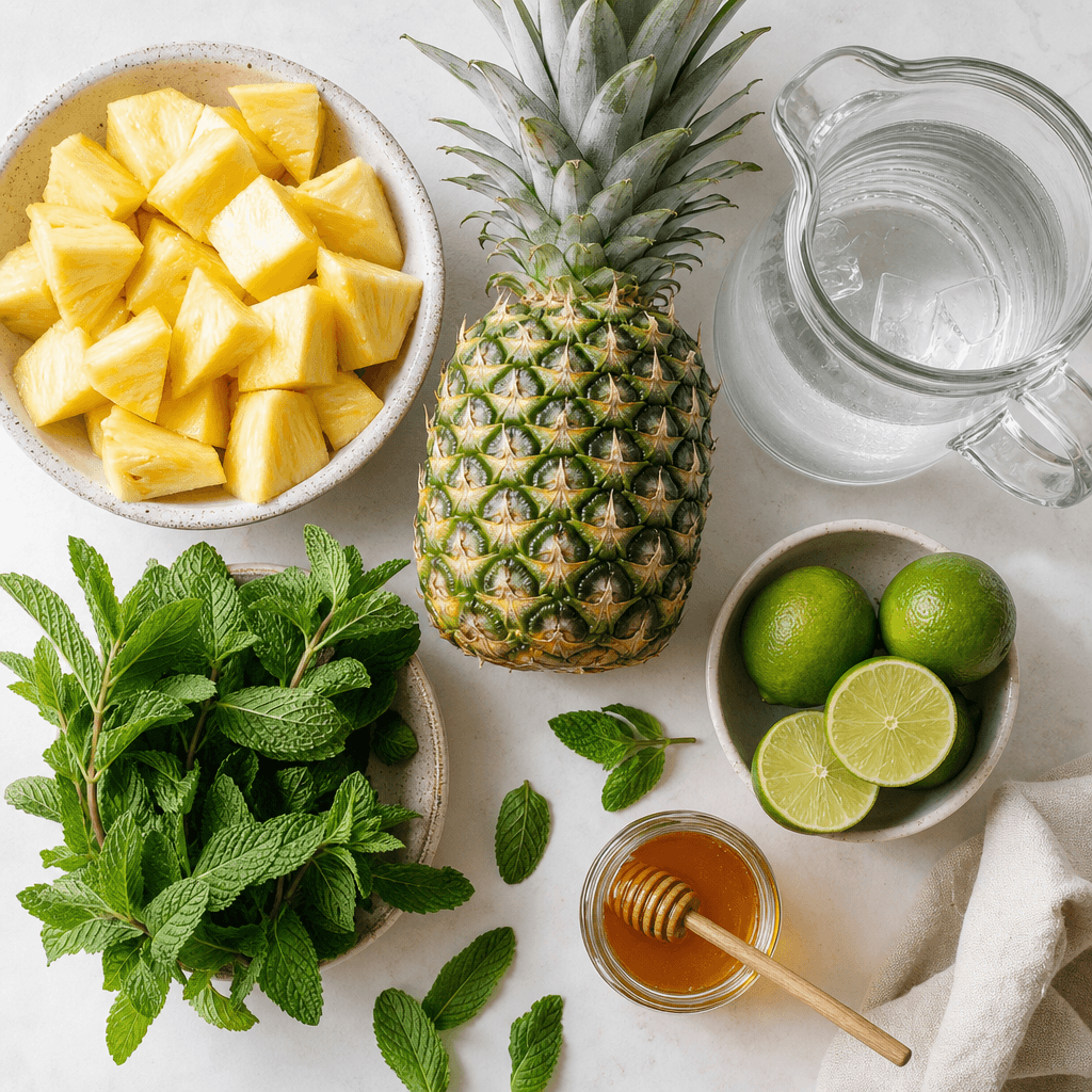 Pineapple Mint Agua Fresca ingredients
