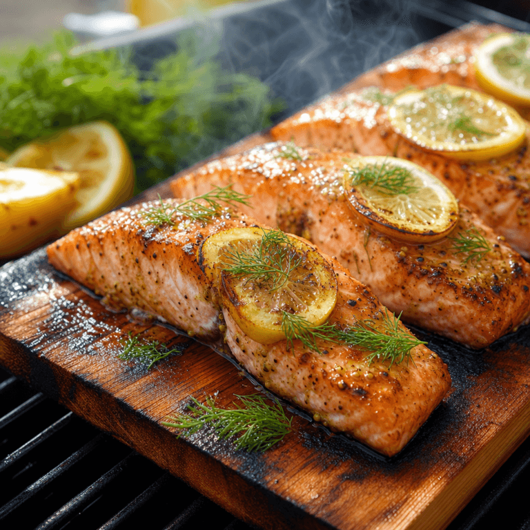 Cedar Plank Grilled Salmon