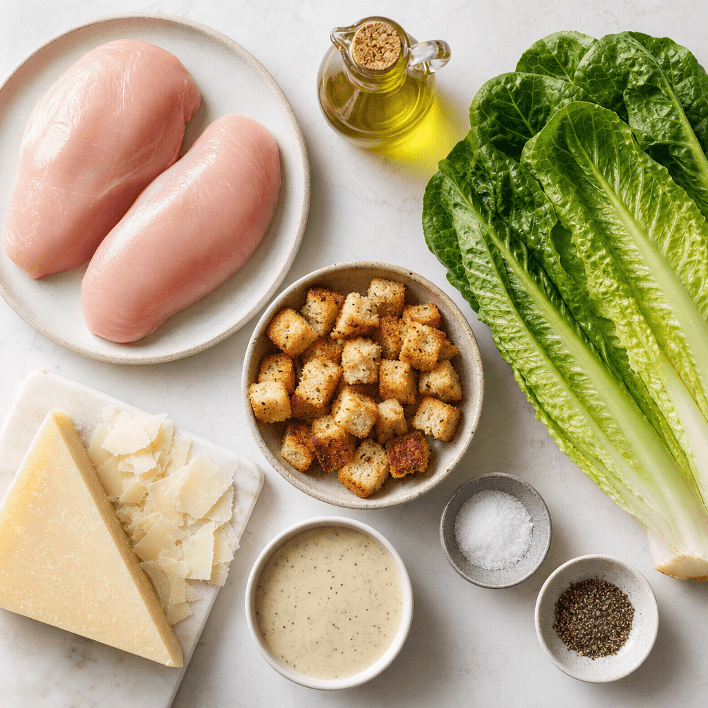 Grilled Chicken Caesar Salad ingredients