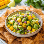 Mango Avocado Salsa with Cinnamon Chips