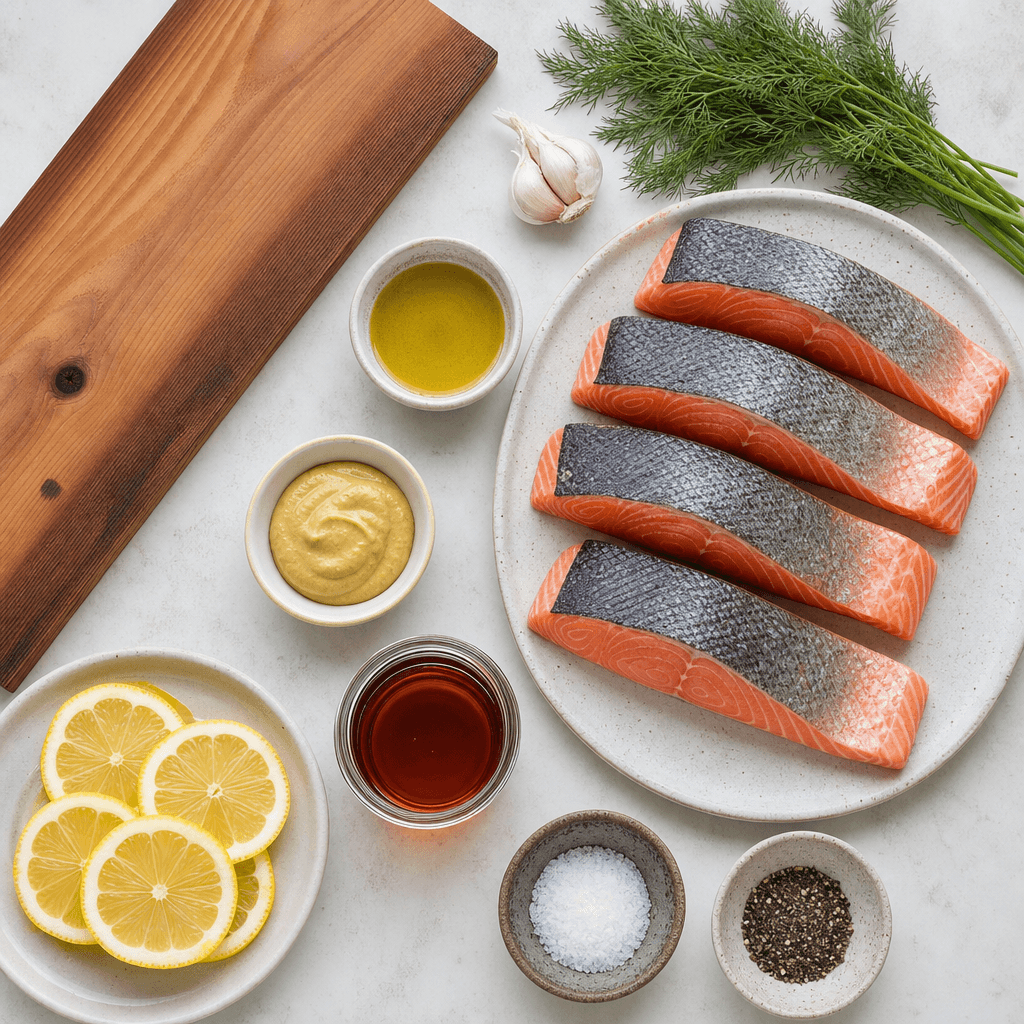 Cedar Plank Grilled Salmon ingredients