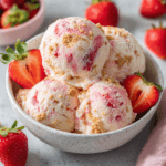 Strawberry Cheesecake Ice Cream (No-Churn)