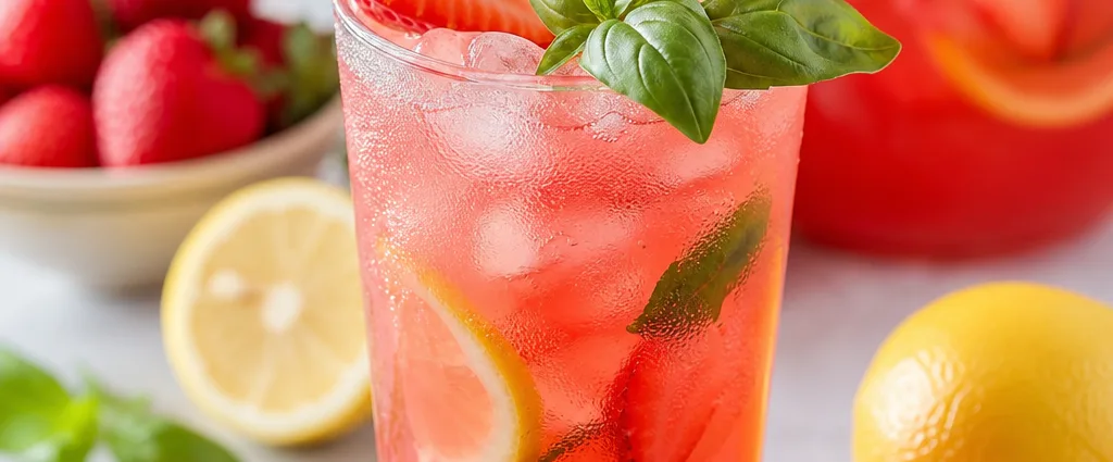 Strawberry Basil Lemonade