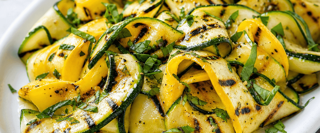 Grilled Zucchini and Squash Ribbons